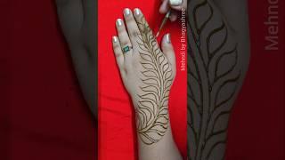  Easy Back Hand Mehndi Design  #mehndibybhagyashree #mehndi #henna #mehendi #mehandi #mehndidesign