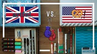 ART SNACKS VS. ARTFUL | The Brits VS. The Yanks | Which is better to get in the UK?