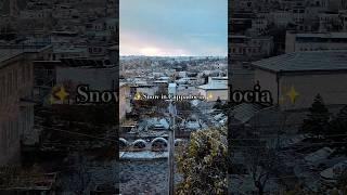 It SNOWED on my last night in Goreme, Cappadocia!  Turkey Winter Travel ️