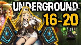 Underground Evil Castle 16-20th Floor Guide! - Multi Hit Units? | Brave Nine