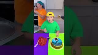 Mario cake VS fruit ice cream challenge! #funny #youtubelife