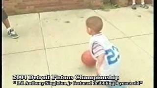 Detroit Pistons Championship 2004 (Anthony Singleton Jr) Dribbling TV Commercial