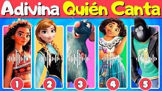 ¿Quién canta de los personajes de Disney? |  Desafío de Canciones de Disney | Moana, Elsa, poppy