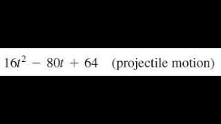 16t^2 - 80t + 64, factor the given expression completely.