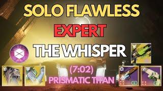 Solo Flawless Expert The Whisper on Prismatic Titan in 7 Minutes! || Destiny 2 The Final Shape