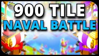 INSANE NAVAL BATTLE! | Polytopia Gameplay 900 Tile Map 15 Crazy Bots