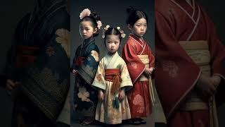 AI generated photo of Japanese Traditional Kids