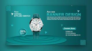 Ads Web Banner Design। Photoshop CC 2021 by hridoyhtd