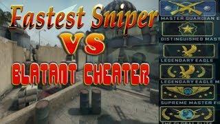 Blatant Cheater VS Fastest Sniper Solo Queue to Global (Fastest Sniper) Ep: 77