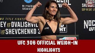 UFC 306: Official Weigh-in Highlights, Manon Fiorot in as a Backup fighter