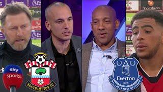 Southampton vs Everton 2-0  Ralph, Adams Post Match Interview  Red Card  Match Analysis