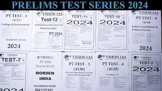 Vision IAS Prelims Test Series 2024 English Medium| Vision ias Pre test series 2024 | #volsbook