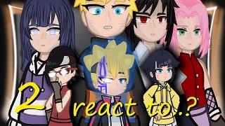 Naruto&Sasuke&Hinata&Sakura react to future . PART2 ||Naruto friends||shippuden||gacha club||