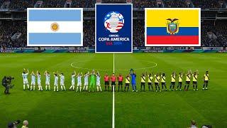 Argentina vs Ecuador ● Copa America 2024 | Quarter Final | 4 July 2024 Gameplay