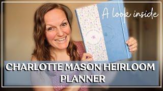 MY BRAND NEW HOMESCHOOL MOM PLANNER | Charlotte Mason Heirloom Planner Review + Flip through |