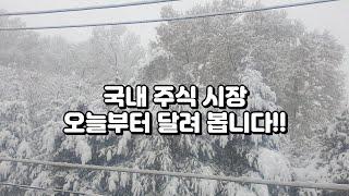 국내 주식시장 오늘부터 달려봅니다.