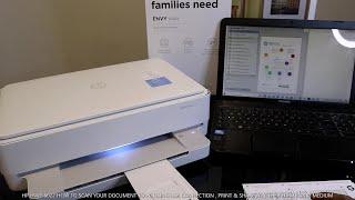 HP ENVY 6022 HOW TO SCAN YOUR DOCUMENT TO PC USING USB CONNECTION , PRINT & SHARE TO OTHERS