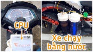 Tự làm ĐỘNG CƠ CHẠY BẰNG NƯỚC| Phần 3: Xe máy chạy bằng nước kết hợp mạch xử lý & sạc, động cơ hydro