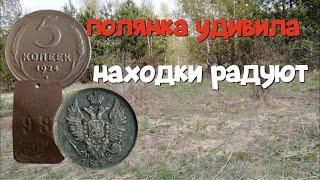 №154 ПОЛЯНКА УДИВИЛА, НАХОДКИ РАДУЮТ. ПОИСК СТАРИНЫ С ЭКВИНОКС 800. КОП 2023.