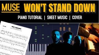 MUSE - Won't Stand Down | Best Piano Tutorial | Sheet Music | Cover