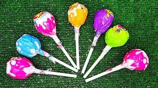 SUPER Lollipops. Sweet Lollipops. Opening RAINBOW  Candies. Satisfying sweet Asmr video