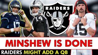 Raiders Rumors: Aidan O’Connell Injury Might Make Antonio Pierce & Tom Telesco Replace Minshew