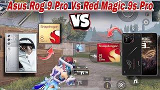 Asus Rog 9 Pro Vs Red Magic 9s Pro  | rog 9 pro vs redmagic 9 pro pubg/bgmi test 2025 | Graphics.