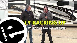 etrailer | Safely Backing Up While Flat Towing Your Jeep