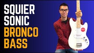 Squier Sonic Bronco Short Scale Bass (Arctic white) - Demonstration and review