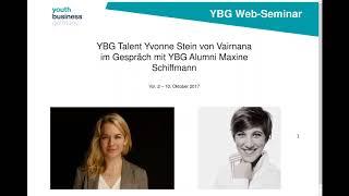 YBG Vol. 2: Yvonne Stein im Gespräch mit Maxine Schiffmann