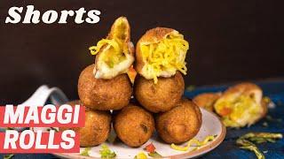 Stuffed Maggi Rolls #shorts #youtubeshorts #mintsrecipes