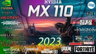 NVIDIA GeForce MX110  in 15 Games          2023-2024