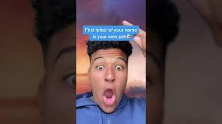First letter of your name is your new pet #pet #viral #dog #letter #trend #omg #underatedreece