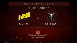 EHOME vs NaVi - Game 2, Championship Finals - Dota 2 International -  English Commentary