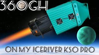 360gh on my overclocked Iceriver KS0 Pro Kaspa ASIC!! (Shroud giveaway! PBFARMER OC!)