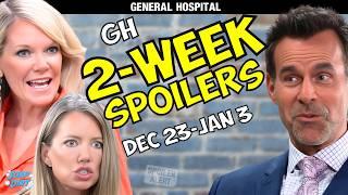 General Hospital 2-Week Spoilers Dec 23-Jan 3: Ava Falls Hard, Nina Panics & Drew Creeps #gh