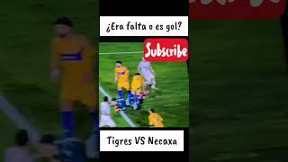 ¿Era falta o gol legítimo? Tigres VS Necaxa. Liga Mx