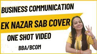 Business Communication | One Shot | Ek Nazar Sab Cover |#bbabcom #businesscommunication