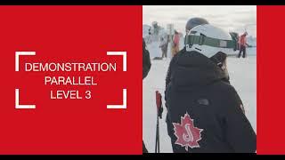 Demonstration Parallel (Intermediate) Ski Turns - Level 3 Standard - CSIA 2025