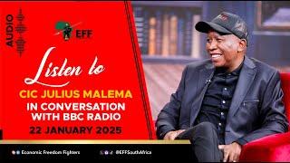 President Julius Malema in conversation with Mpho Lakaje, on BBC Radio