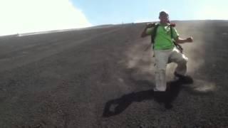 VOLCANO BOARDING SPEED RECORD! SUTIAVA TRAVEL NICARAGUA