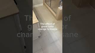Grout color change | Collierville, TN #homedesign #groutcleaning #tilecleaning