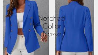 How To Draft A Notched Collar Blazer | Easy Pattern Drafting Tutorial