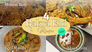 4 TRADITIONAL BAKRA EID RECIPES | EID UL ADHA RECIPES 2022 | Wajiha’s kitchen & vlogs