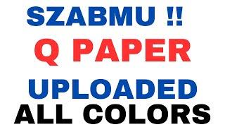 SZABMU All question papers uploaded