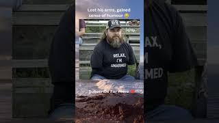 Humor gains  #arms #unarmed #tshirt #caption #philarious #funny #america #jokes #life #fun #humor