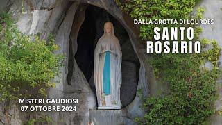 Il Santo Rosario di Lourdes di oggi, Lunedì 07 Ottobre 2024, Misteri della Gioia