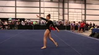 Summer Barrett 1st Floor Region 1 Championships 2016 Wildfire Gymnast Level 7