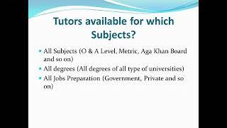 The One-Stop Home Tuition Academy I Online & Physical Individual Home Tuition for All Subjects