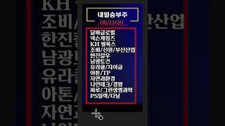 미리보는 내일승부주 - 금요일 공략주 10선